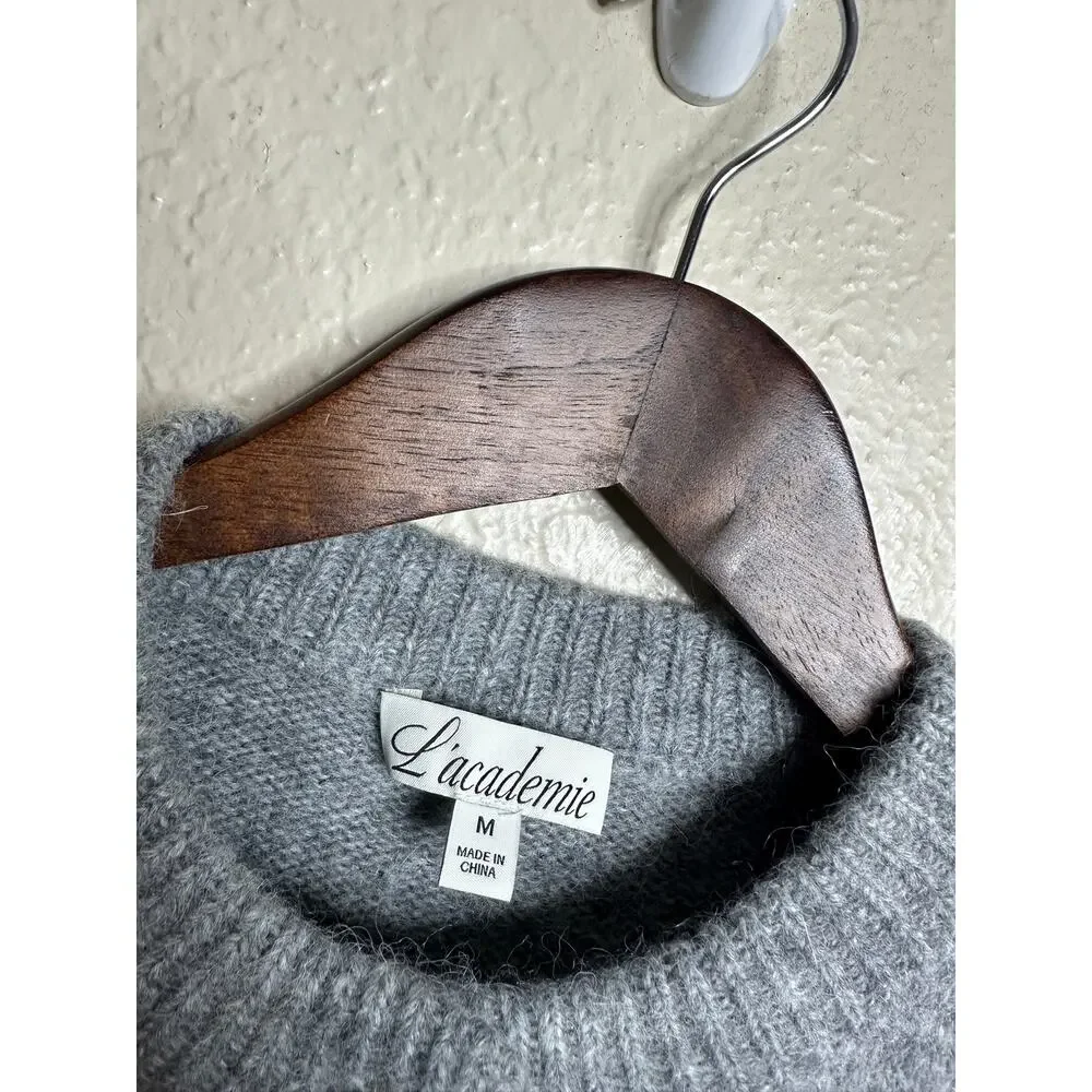L'Academie by Marianna Krysten Alpaca Wool Button Sweater Vest size M